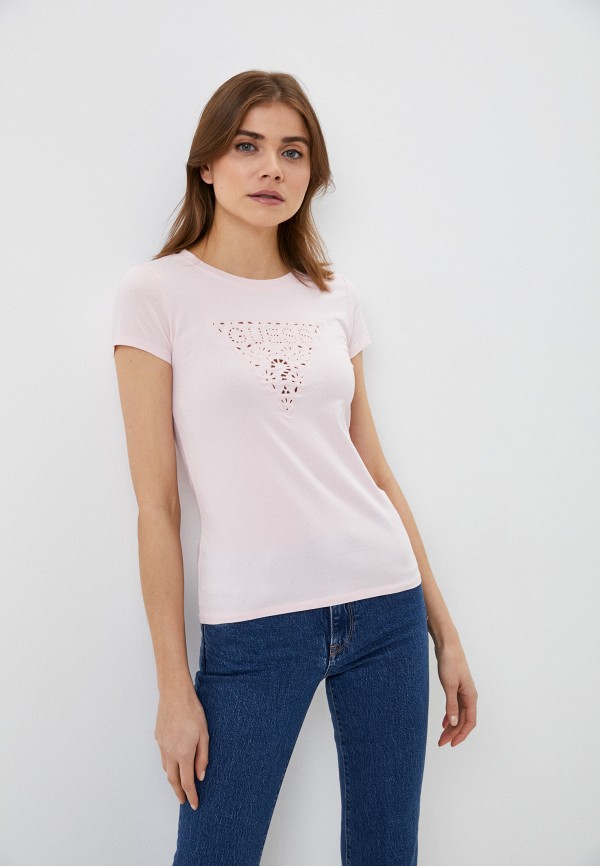 

Футболка Guess Jeans, Розовый