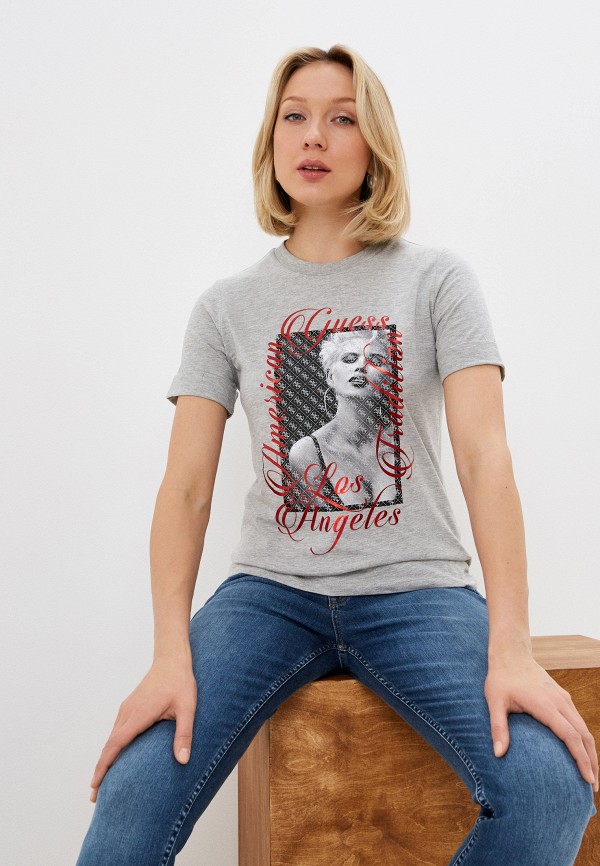 

Футболка Guess Jeans, Серый