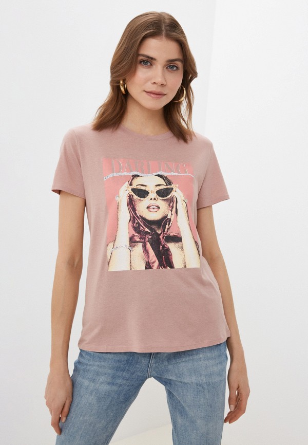 

Футболка Guess Jeans, Бежевый