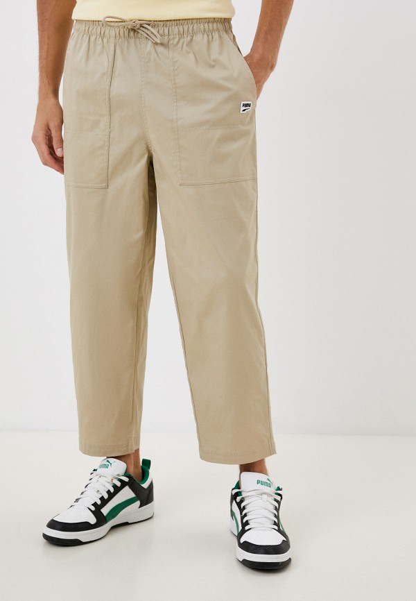 

Брюки PUMA, Бежевый, Downtown Twill Tapered Pants