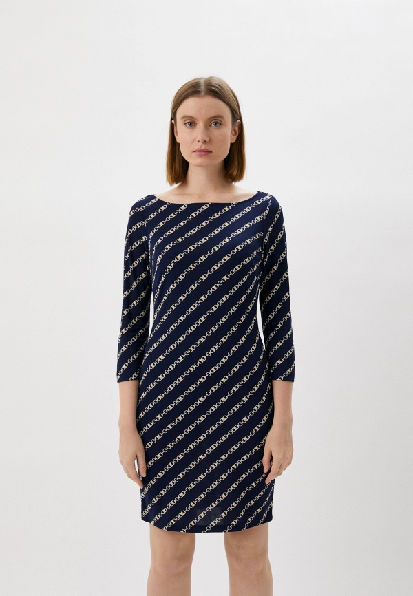 Платье Lauren Ralph Lauren синего цвета