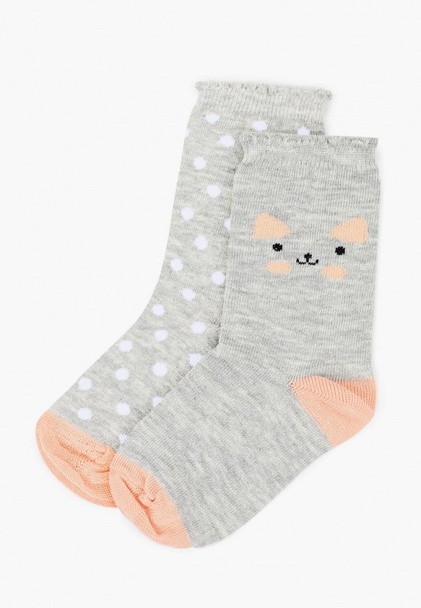

Носки 2 пары Mango Kids, Серый, DOTTI