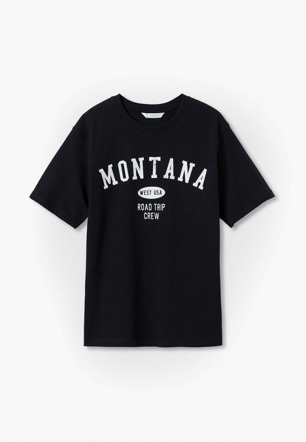 

Футболка Mango Kids, Черный, MONTANA