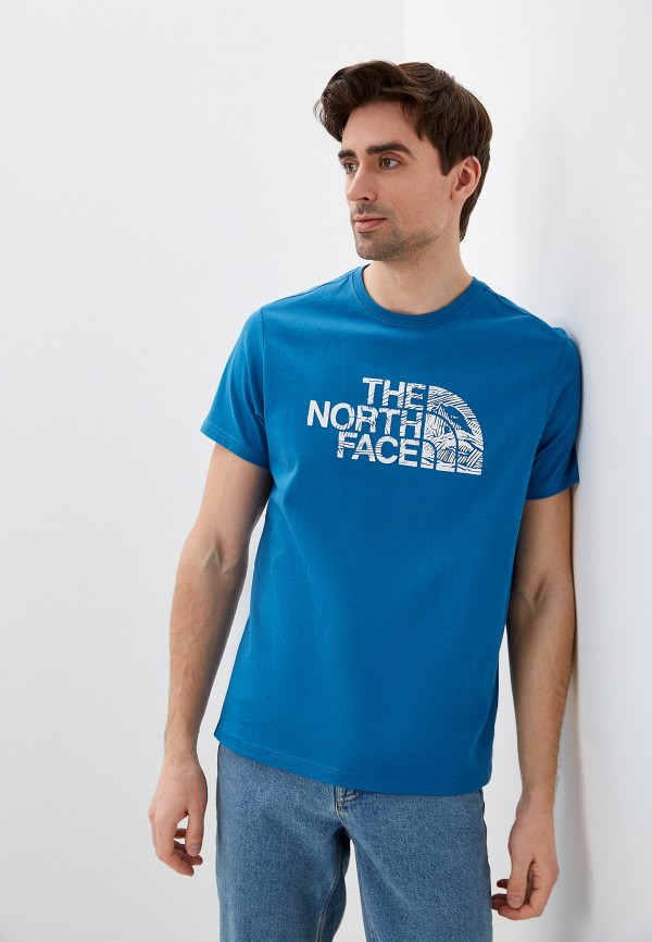

Футболка The North Face, Синий, M S/S WOODCUT DOME TEE-EU