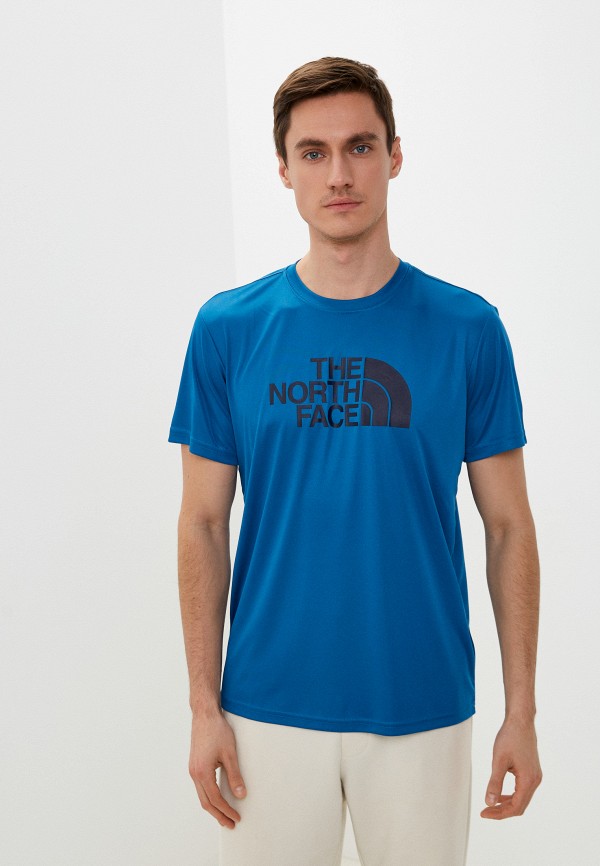 Футболка спортивная The North Face синего цвета
