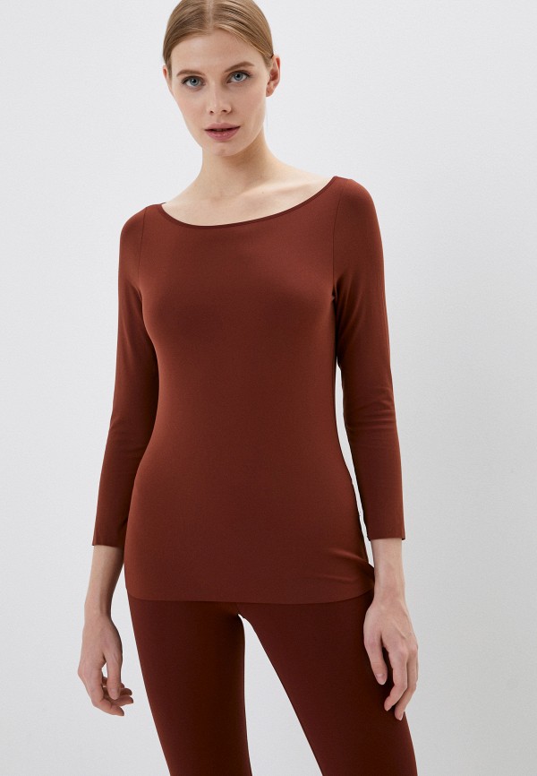 

Лонгслив спортивный Nike, Коричневый, THE NIKE YOGA LUXE L/S TOP