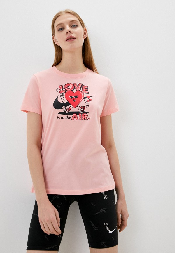 

Футболка Nike, Розовый, W NSW TEE SS VDAY