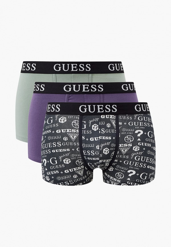 

Трусы 3 шт. Guess, Зеленый;серый;фиолетовый, Guess RTLABF355201