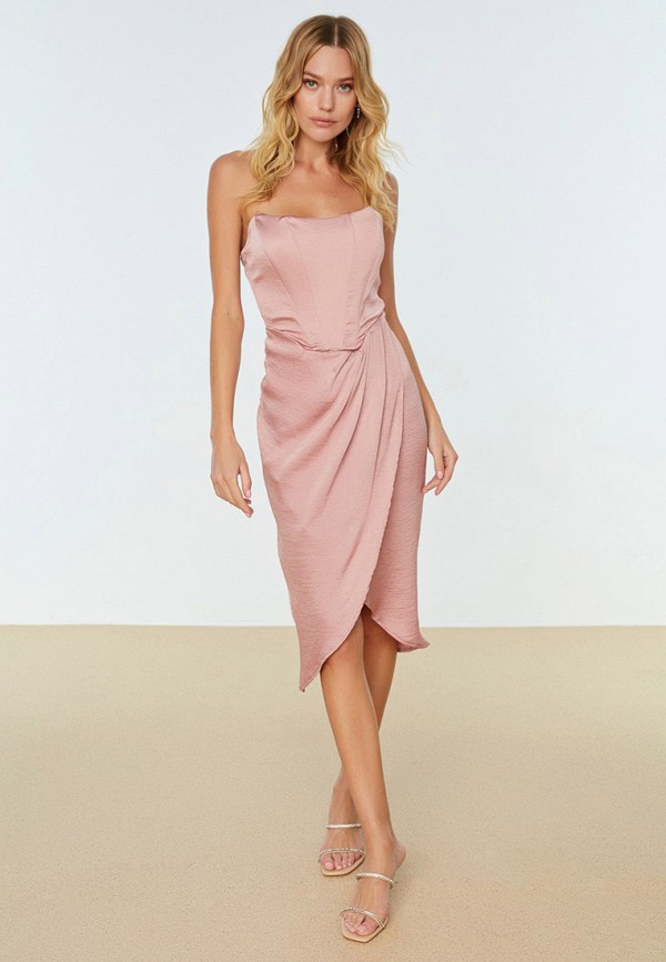 

Платье Trendyol, Розовый, Trendyol RTLABF368101