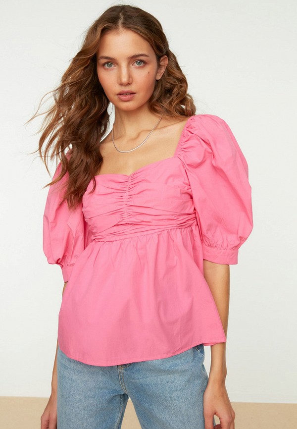 

Блуза Trendyol, Розовый, Trendyol RTLABF369401