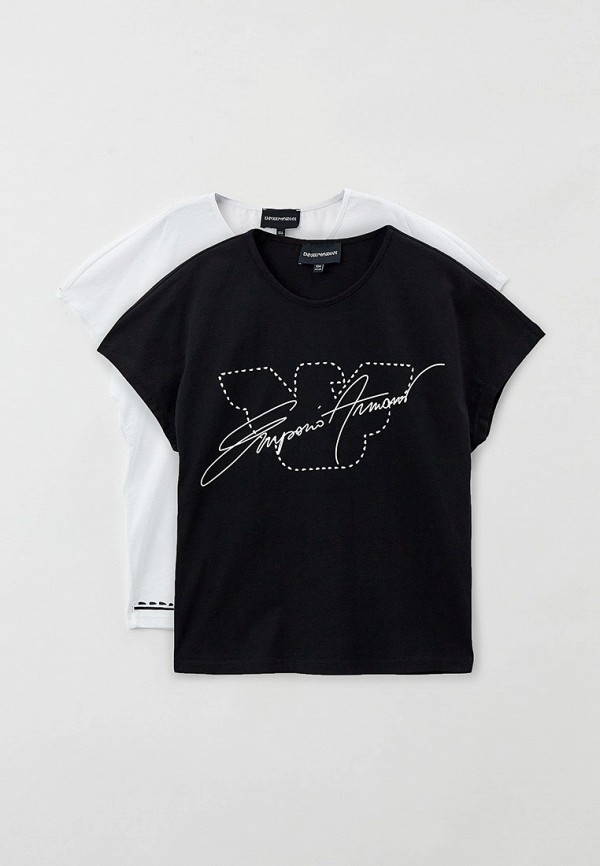 

Футболки 2 шт. Emporio Armani, Белый;черный, Emporio Armani RTLABF486401