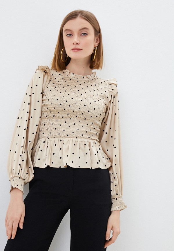 

Блуза Topshop, Бежевый, Topshop RTLABF509801