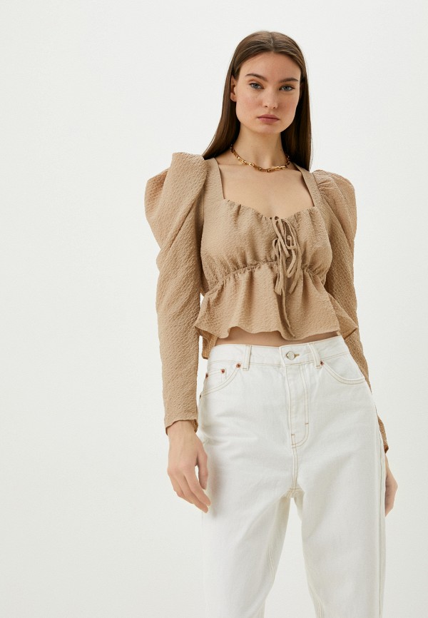 

Блуза Topshop, Бежевый