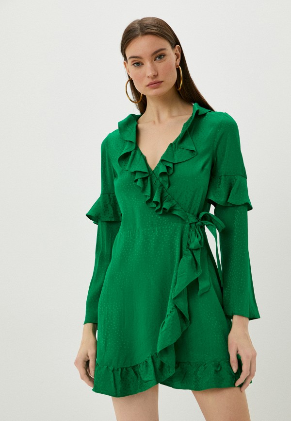 Платье Topshop зеленого цвета