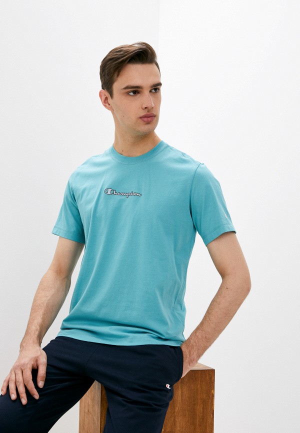 

Футболка Champion, Бирюзовый, LEGACY Soft Fluo Crewneck T-Shirt