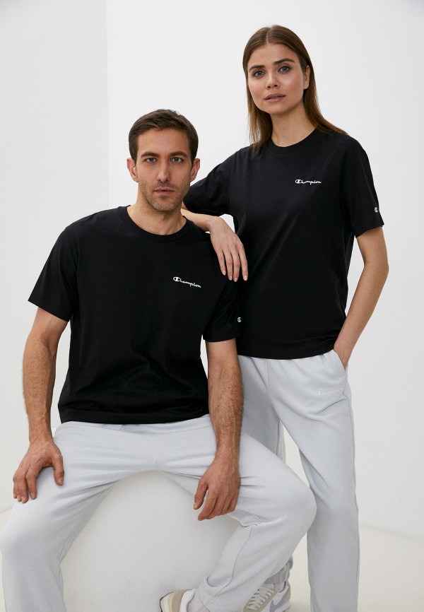 

Футболка Champion, Черный, ECO FUTURE Crewneck T-Shirt