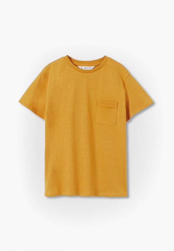 

Футболка Mango Kids, Желтый, BASIC2