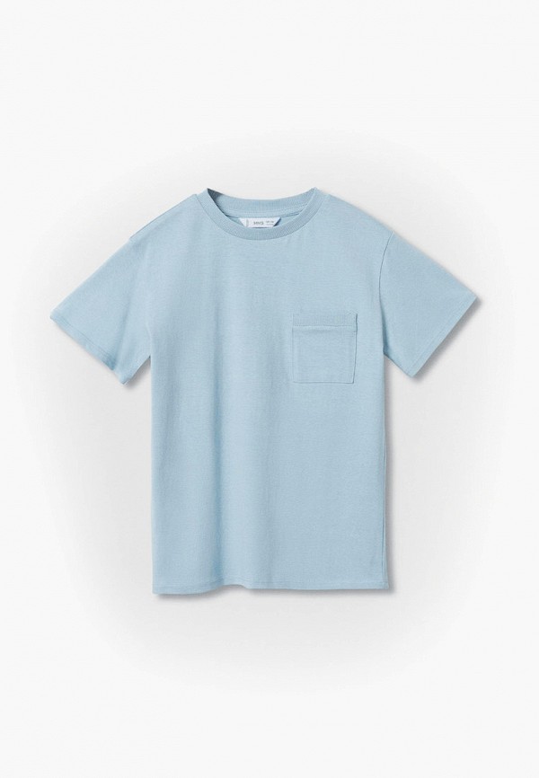 

Футболка Mango Kids, Голубой, BASIC2