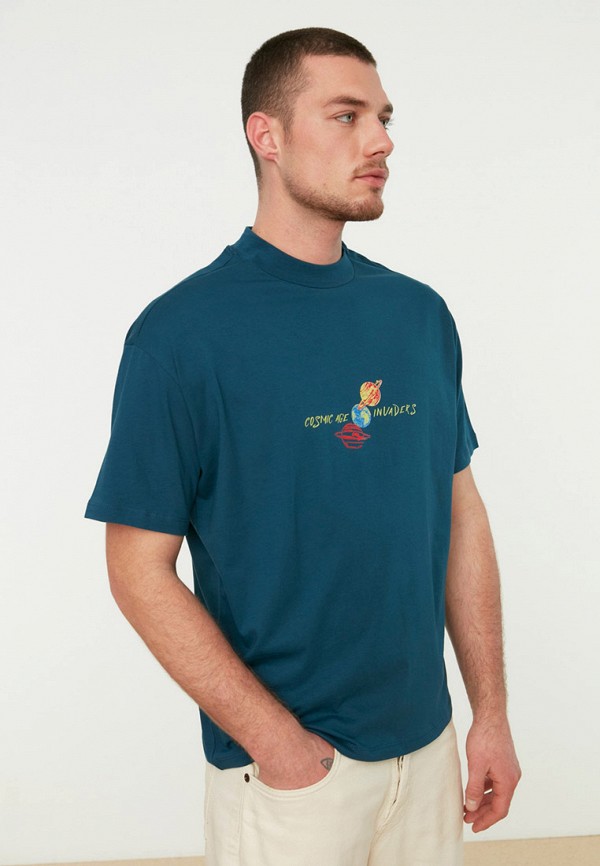 

Футболка Trendyol, Синий, Trendyol RTLABF806701