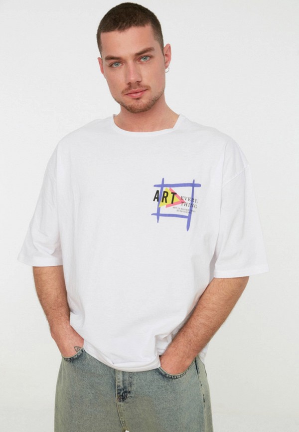 

Футболка Trendyol, Белый, Trendyol RTLABF809701