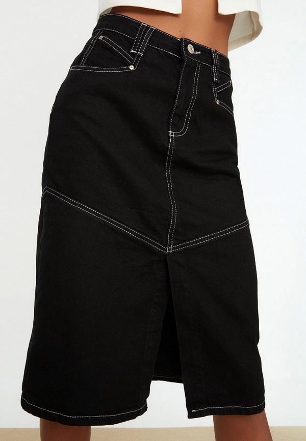 

Юбка джинсовая Trendyol, Черный, Trendyol RTLABF813401