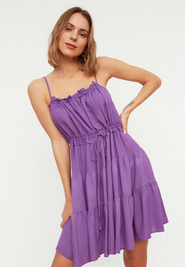 

Сарафан Trendyol, Фиолетовый, Trendyol RTLABF814401