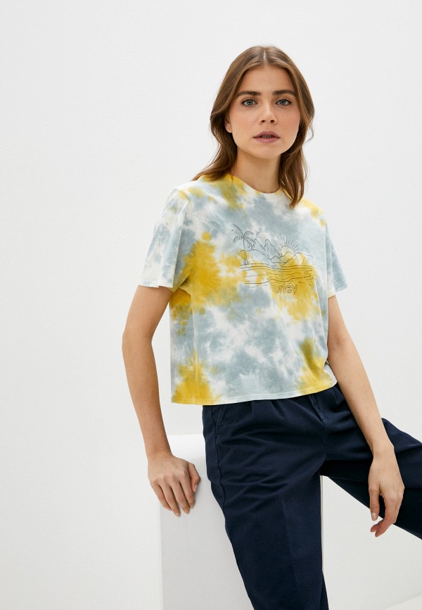 

Футболка Hurley, Разноцветный, COASTAL VIBES CROPPED CRE TEE
