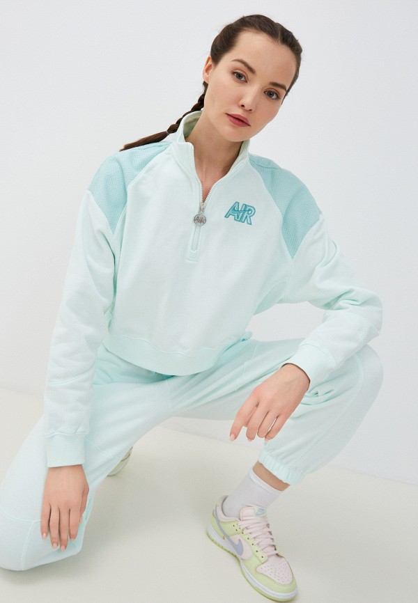 

Свитшот Nike, Бирюзовый, W NSW AIR FLC QZ