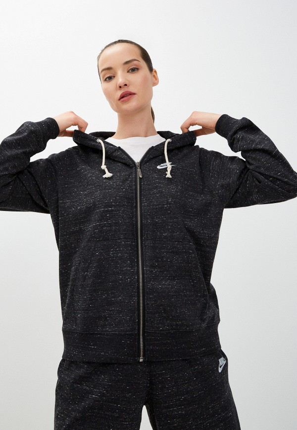 

Толстовка Nike, Серый, W NSW GYM VNTG EASY FZ HOODIE