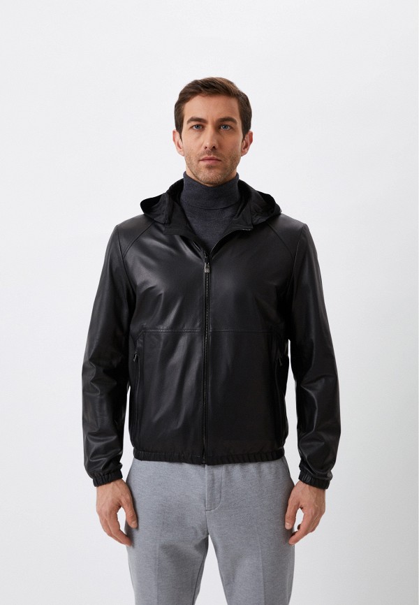 Куртка кожаная Corneliani черный 89L5A7-2120118-020 RTLABG172202