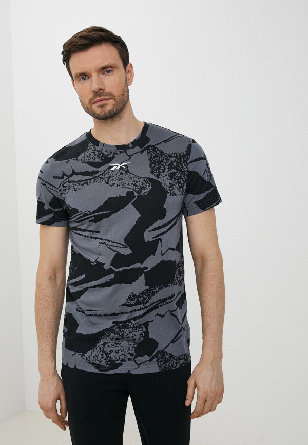 

Футболка Reebok, Серый, WOR AOP SS TEE