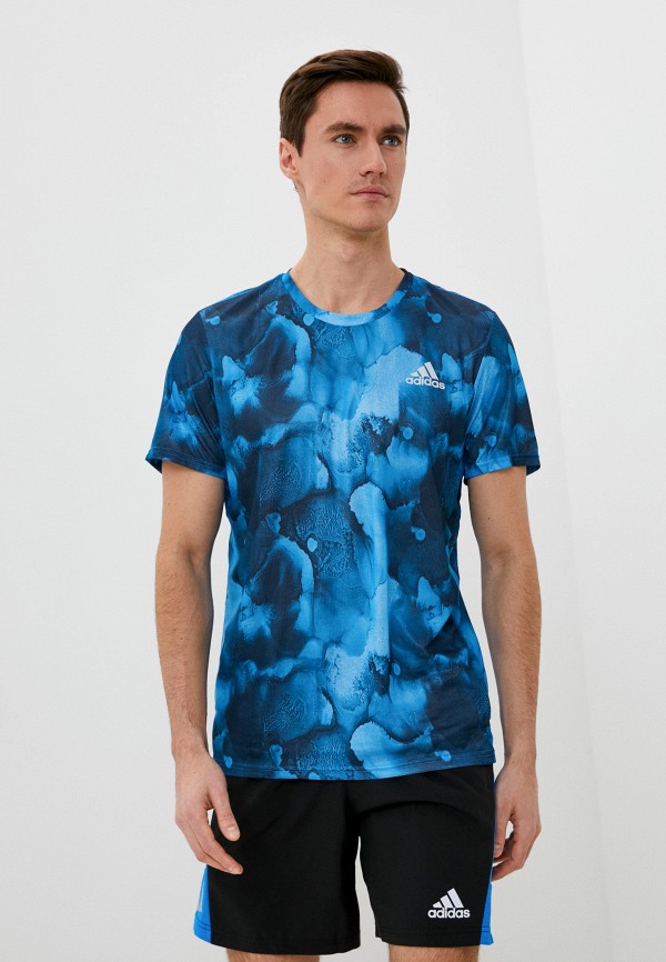 

Футболка спортивная adidas, Синий, FAST TEE GFX