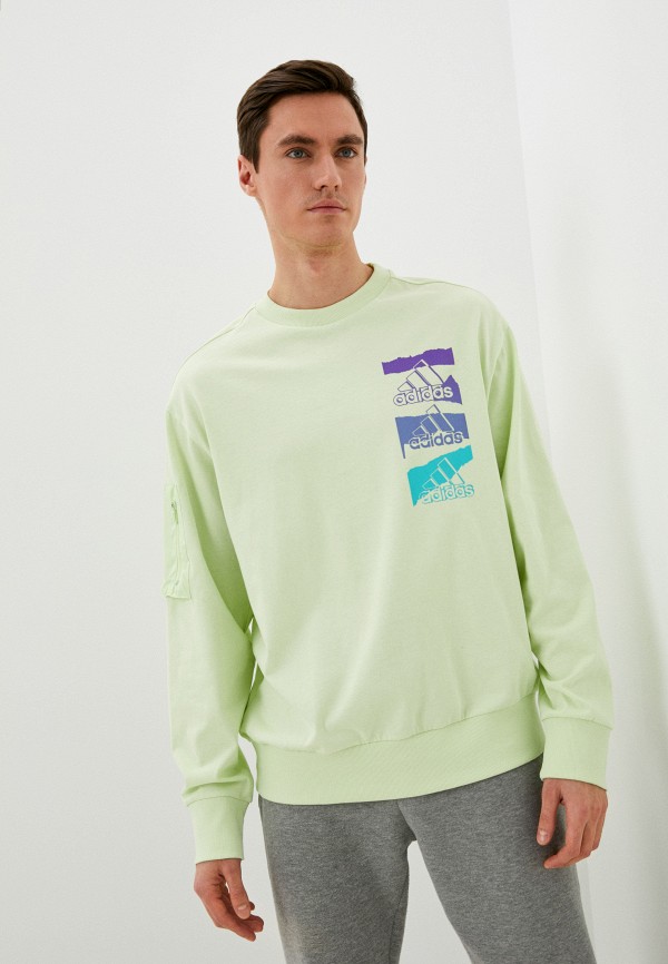 

Свитшот adidas, Зеленый, M BL Q2 SJ SWT