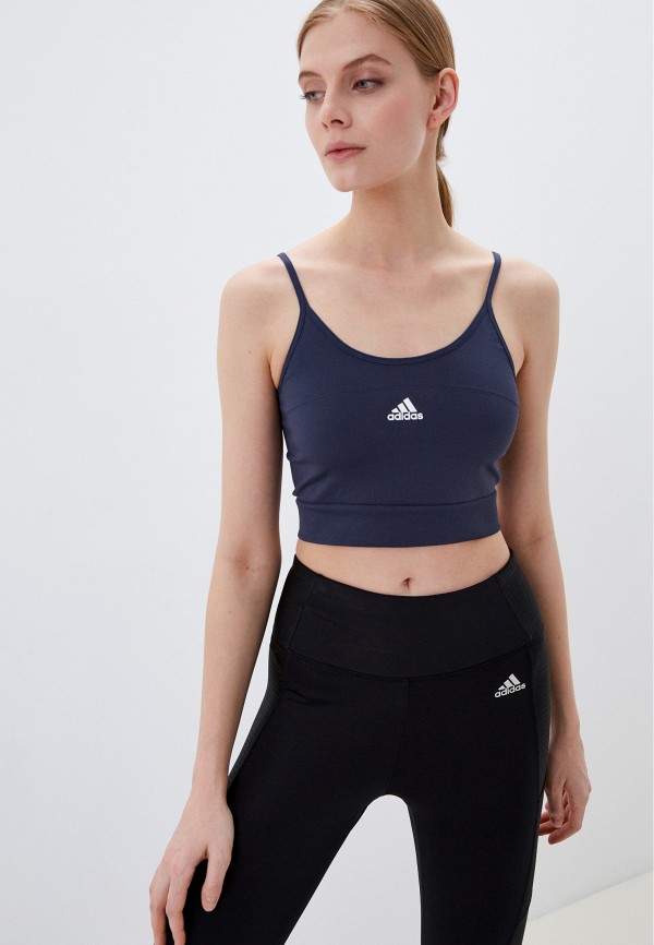 

Топ спортивный adidas, Синий, W SML SPAGCROP