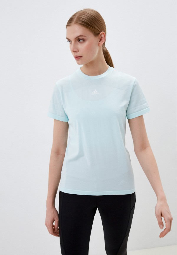 

Футболка спортивная adidas, Бирюзовый, W SML T