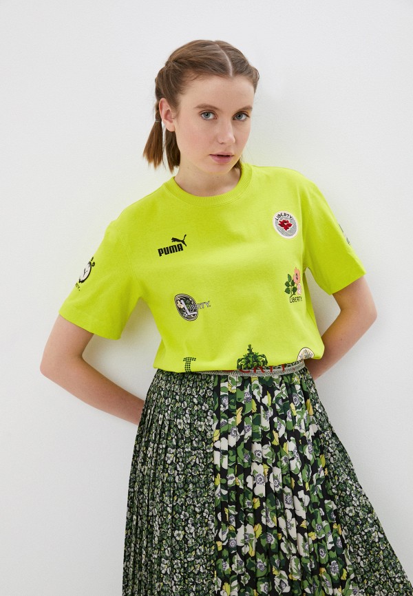 

Футболка PUMA, Желтый, x LIBERTY Badge Tee
