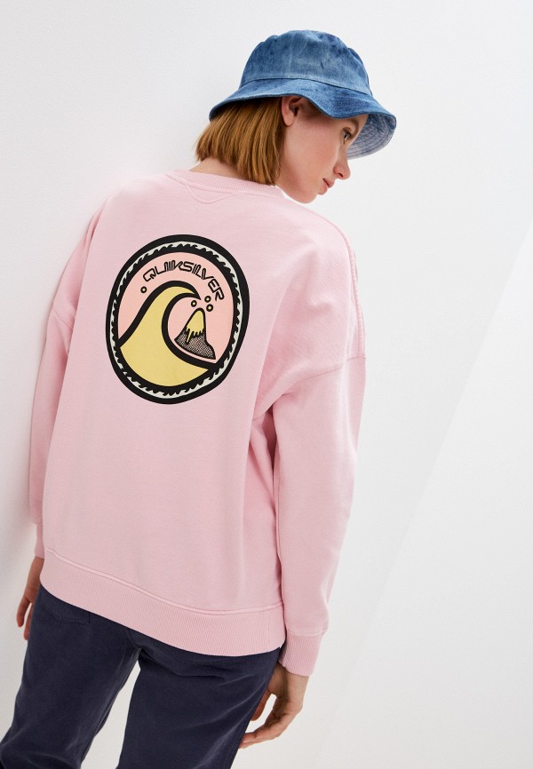 

Свитшот Quiksilver, Розовый, OVERSIZEDCREW W OTLR MHN0