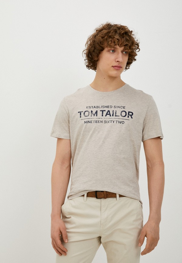 Том тейлор купить в интернет. Футболка Tom Tailor. Футболка Tom Tailor бежевая. Футболка Tom Tailor мужская. Футболка том Тейлор мужская.
