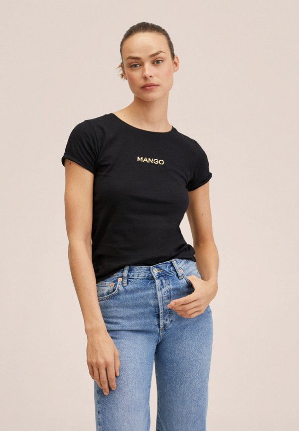 

Футболка Mango, Черный, PSTMNG