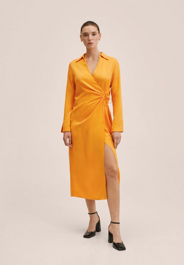 Платье Mango оранжевый 27095777 RTLABG502301