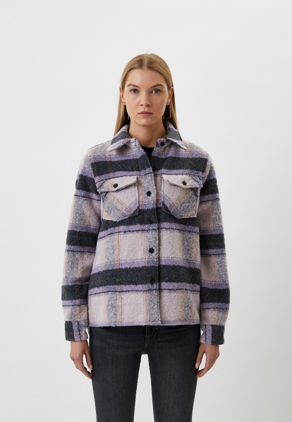 

Рубашка AllSaints, Фиолетовый, ECO PHOEBE CHECK SHIRT