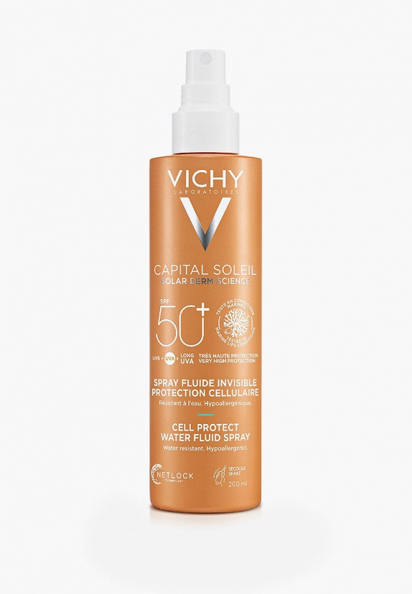 Спрей для тела Vichy солнцезащитный, увлажняющий CAPITAL SOLEIL SPF50+, 200 мл