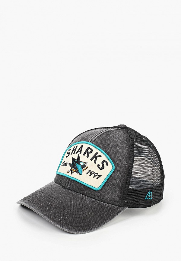 

Бейсболка Atributika & Club™, Серый, NHL San Jose Sharks