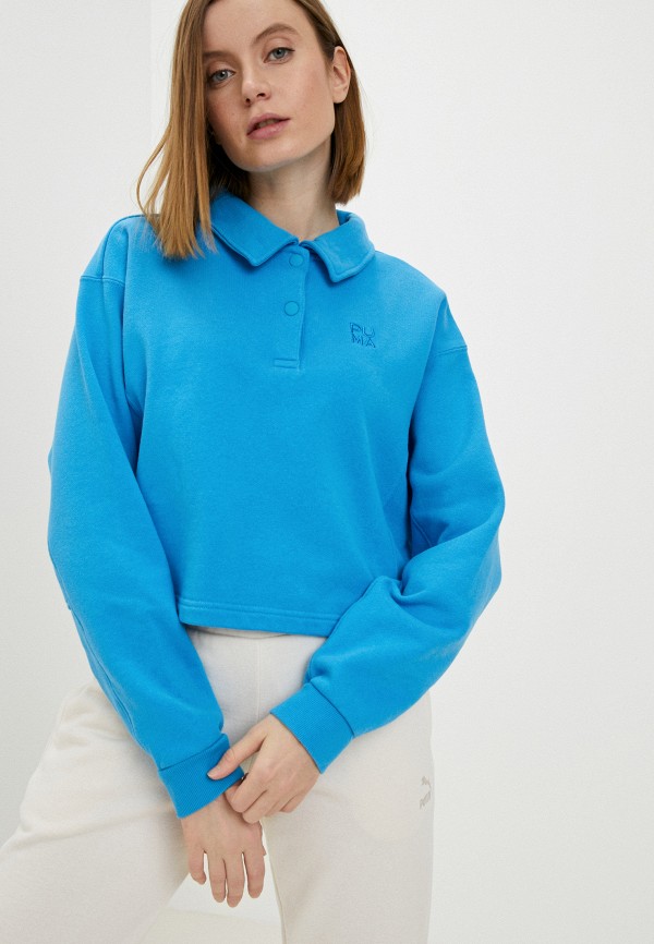 

Поло PUMA, Голубой, Infuse Fashion Polo Crew