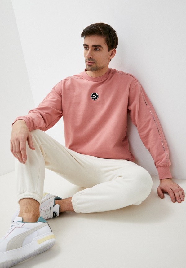 

Свитшот PUMA, Розовый, T7 GO FOR Crew TR