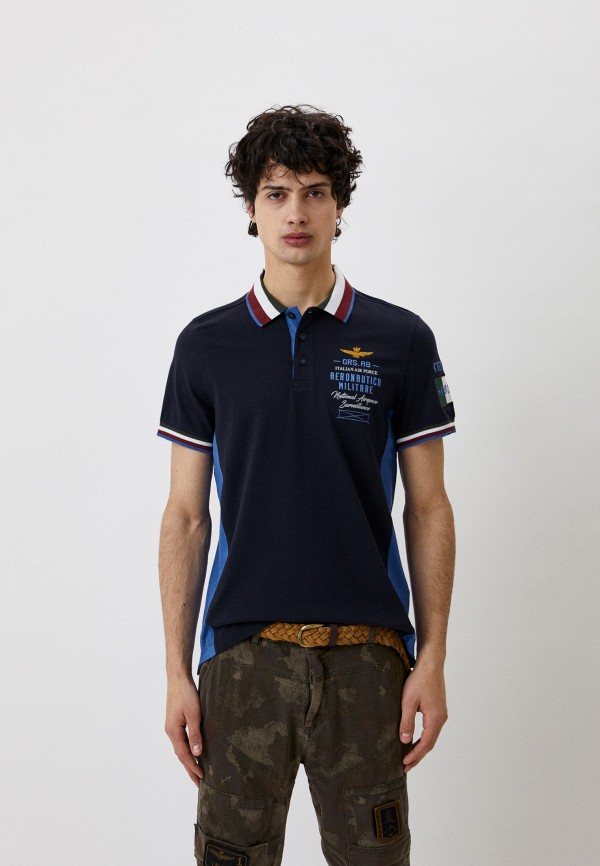 Поло Aeronautica Militare синий 221PO1615P199 RTLABG735501