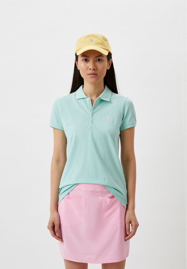 Поло Polo Golf Ralph Lauren бирюзового цвета