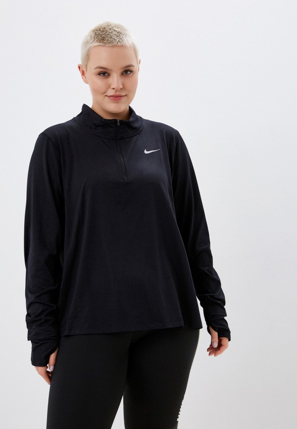 

Лонгслив спортивный Nike, Черный, W NK ELEMENT TOP HZ PLUS