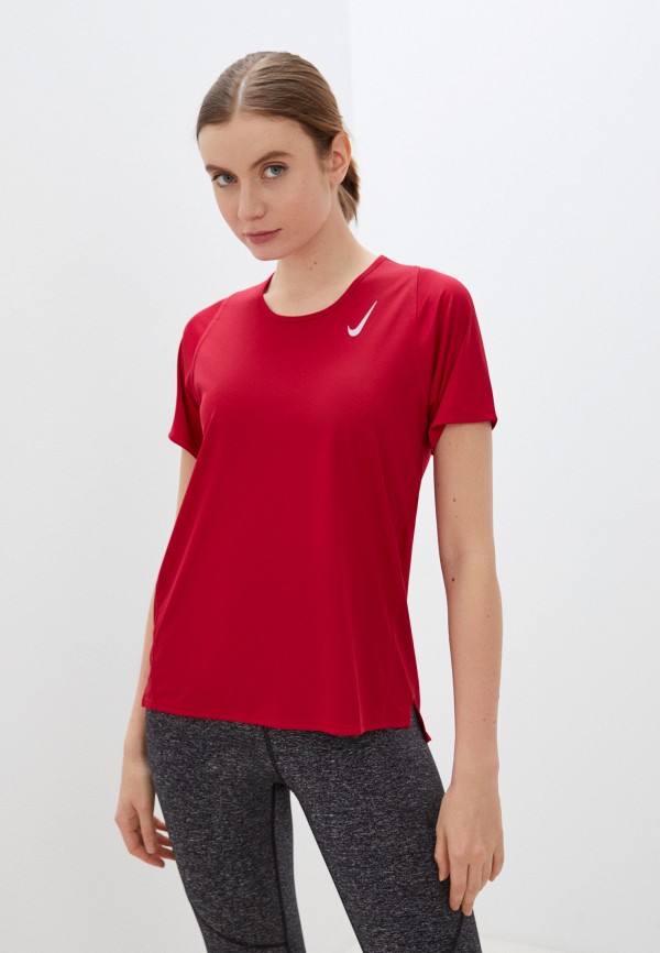 

Футболка спортивная Nike, Бордовый, W NK DF RACE TOP SS