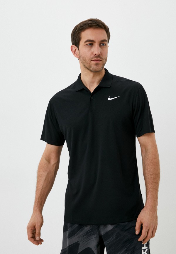 Поло Nike черного цвета